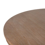 Ex Display - Orlun 1.2m Round Elm Dining Table - Natural Dining Table Nicki-Core