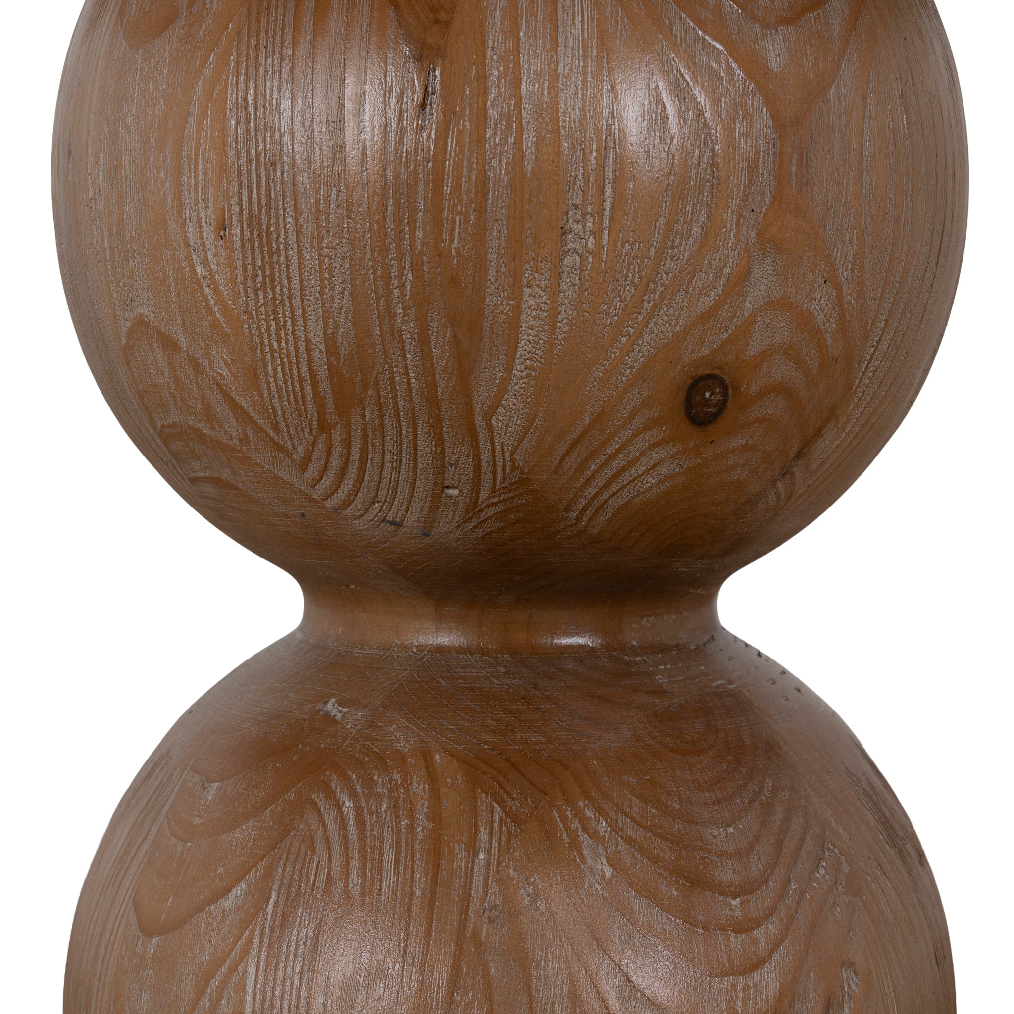 Ex Display - Orlun 1.2m Round Elm Dining Table - Natural Dining Table Nicki-Core