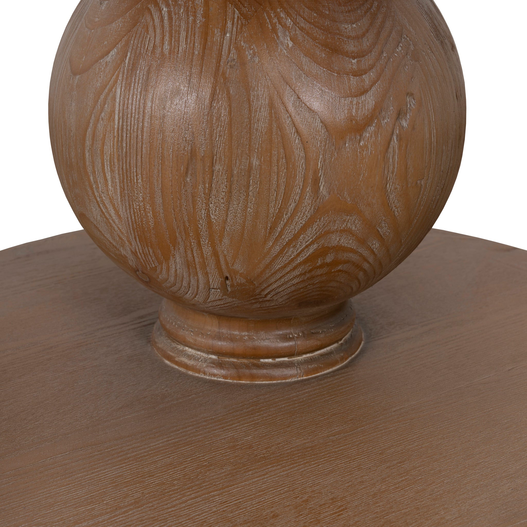 Ex Display - Orlun 1.2m Round Elm Dining Table - Natural Dining Table Nicki-Core