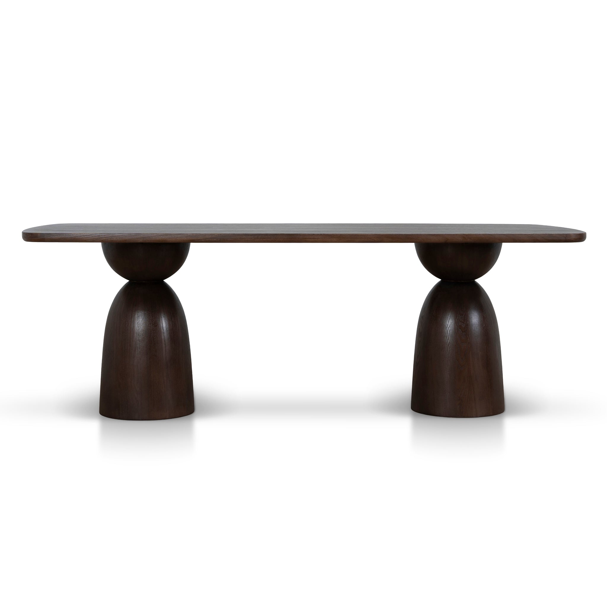 Tavolo 2.2m Elm Dining Table - Walnut Dining Table Nicki-Core