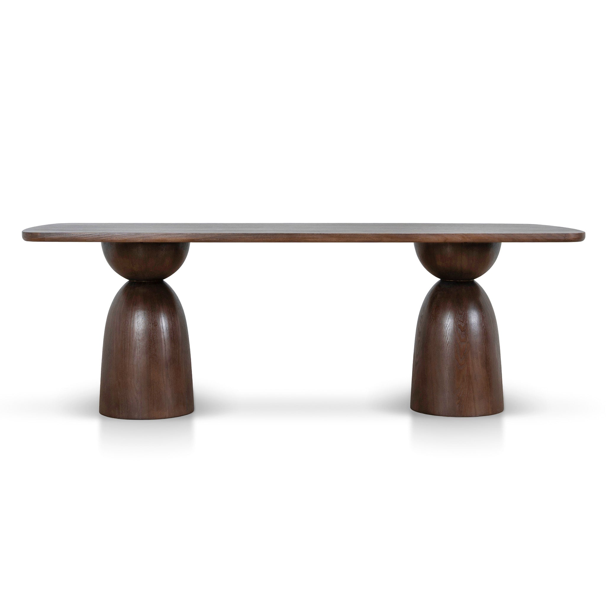 Tavolo 2.2m Elm Dining Table - Walnut Dining Table Nicki-Core