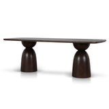 Ex Display - Tavolo 2.2m Elm Dining Table - Walnut Dining Table Nicki-Core