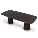 Ex Display - Tavolo 2.2m Elm Dining Table - Walnut Dining Table Nicki-Core