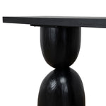 Morani 1.6m Elm Console Table - Full Black Console Table Nicki-Core