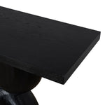 Morani 1.6m Elm Console Table - Full Black Console Table Nicki-Core