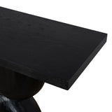 Morani 1.6m Elm Console Table - Full Black Console Table Nicki-Core