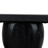 Morani 1.6m Elm Console Table - Full Black Console Table Nicki-Core