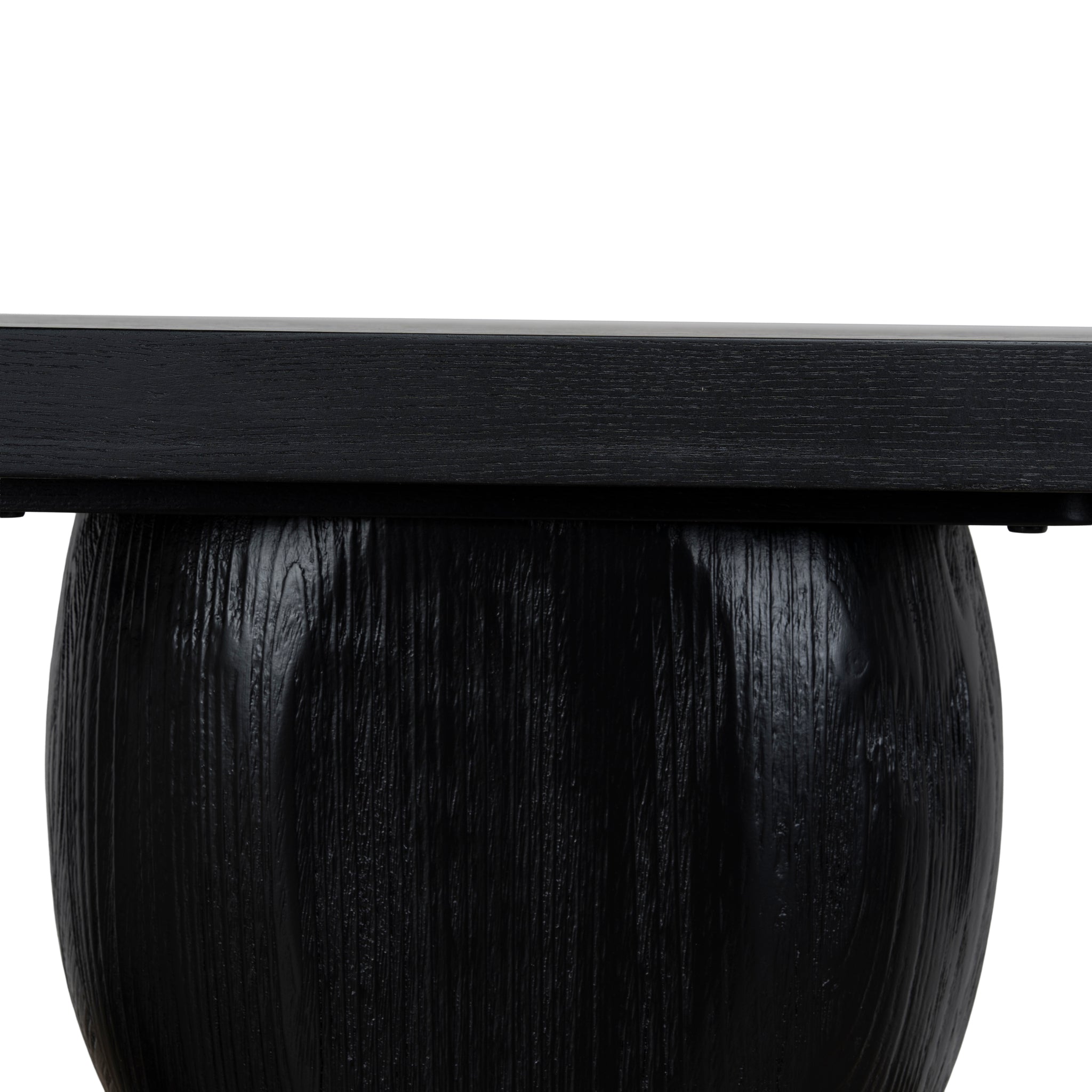 Morani 1.6m Elm Console Table - Full Black Console Table Nicki-Core