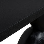 Morani 1.6m Elm Console Table - Full Black Console Table Nicki-Core