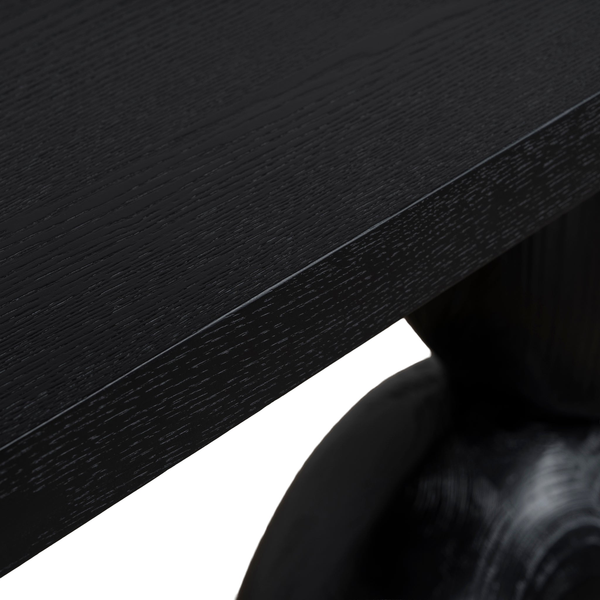 Morani 1.6m Elm Console Table - Full Black Console Table Nicki-Core