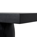 Morani 1.6m Elm Console Table - Full Black Console Table Nicki-Core