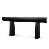 Bento 1.8m Elm Console Table - Full Black Console Table Nicki-Core