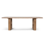Auralin 2.4m Elm Dining Table - Natural Dining Table Nicki-Core