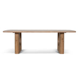 Auralin 2.4m Elm Dining Table - Natural Dining Table Nicki-Core