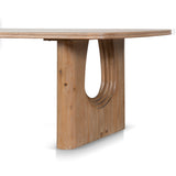 Auralin 2.4m Elm Dining Table - Natural Dining Table Nicki-Core