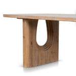 Auralin 2.4m Elm Dining Table - Natural Dining Table Nicki-Core