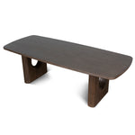 Auralin 2.4m Elm Dining Table - Walnut Dining Table Nicki-Core