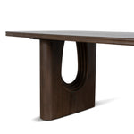 Auralin 2.4m Elm Dining Table - Walnut Dining Table Nicki-Core