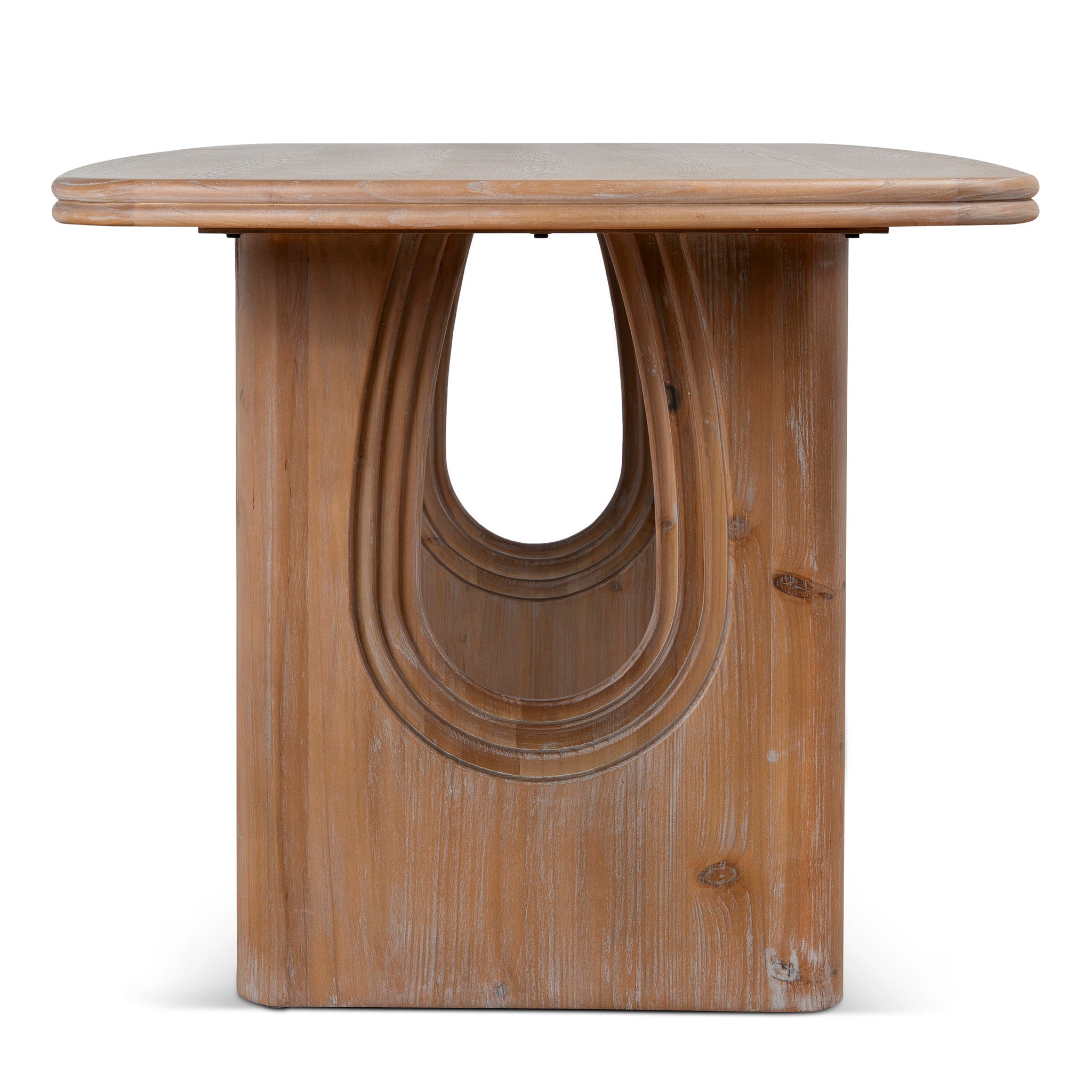 Auralin 1.8m Elm Dining Table - Natural Dining Table Nicki-Core