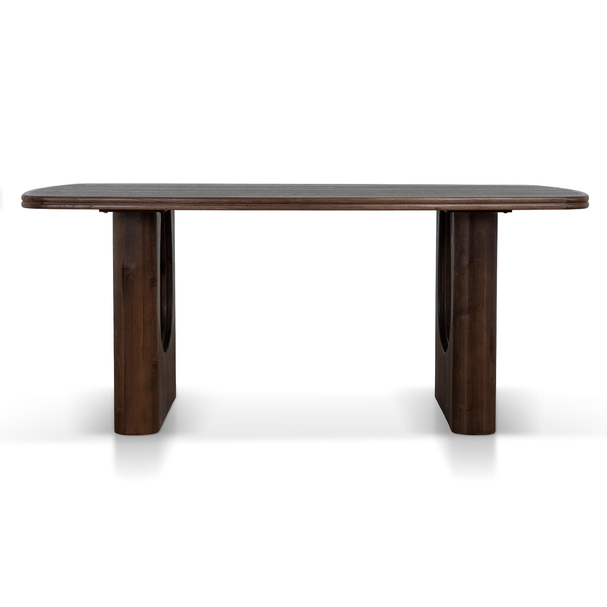 Auralin 1.8m Elm Dining Table - Walnut Dining Table Nicki-Core