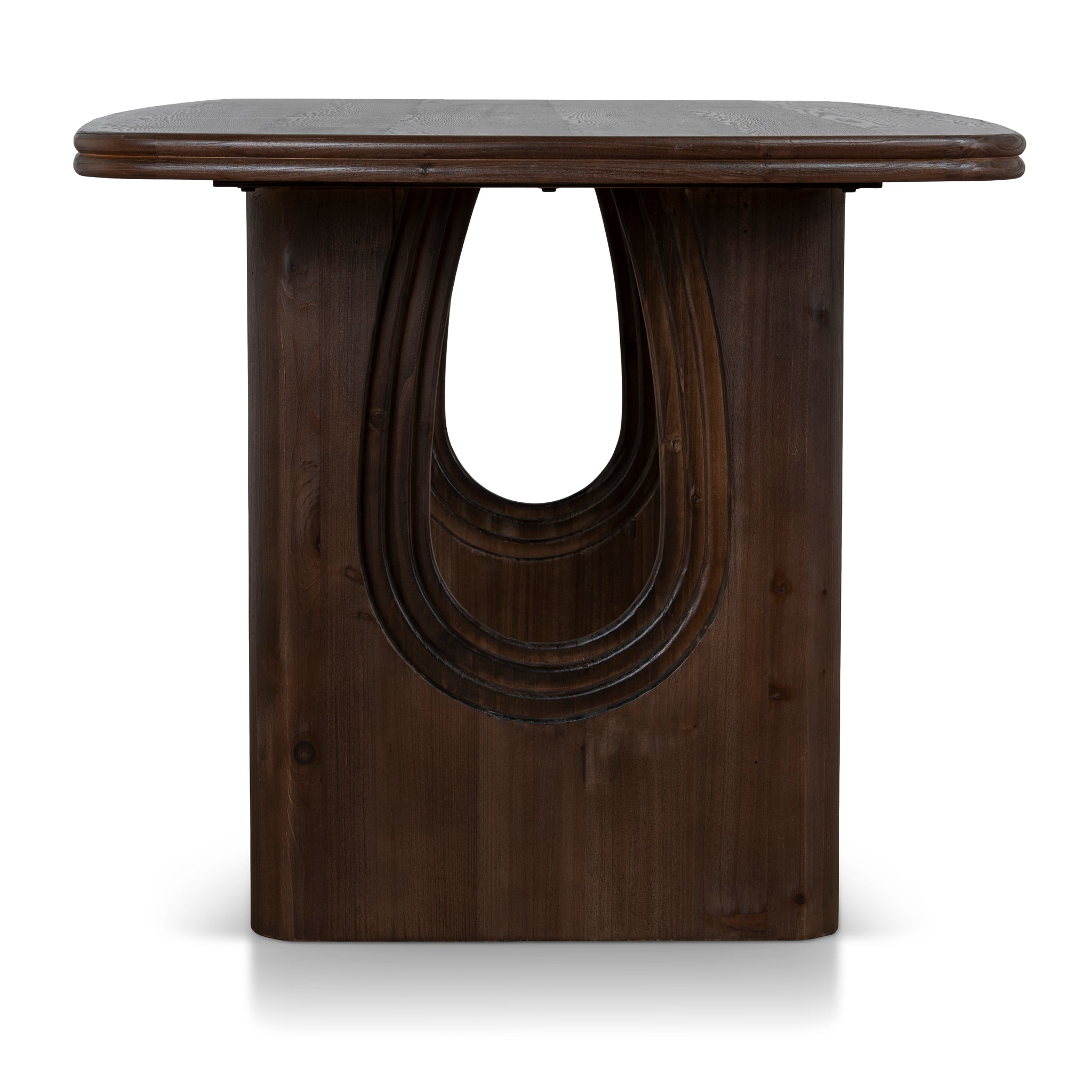 Ex Display - Auralin 1.8m Elm Dining Table - Walnut Dining Table Nicki-Core
