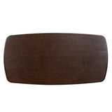 Ex Display - Auralin 1.8m Elm Dining Table - Walnut Dining Table Nicki-Core