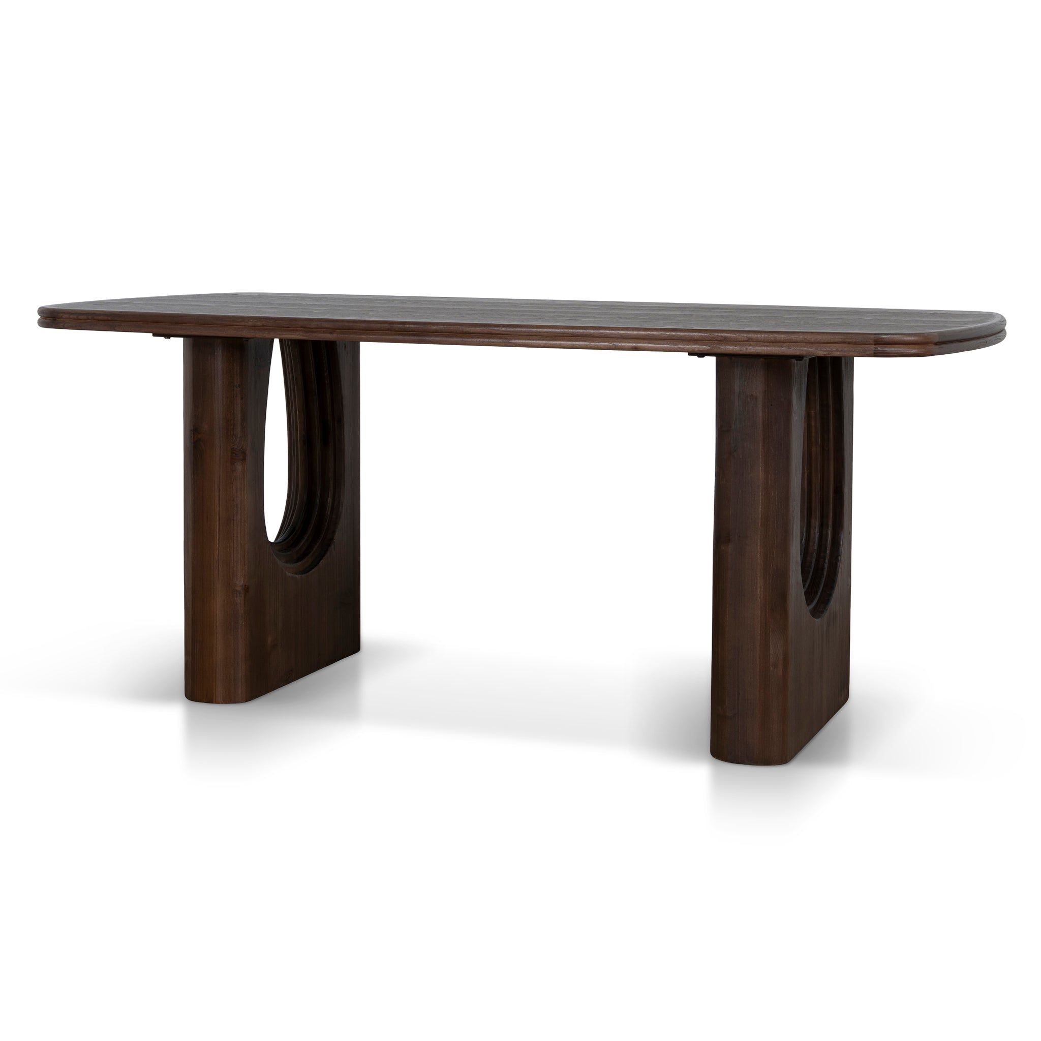 Ex Display - Auralin 1.8m Elm Dining Table - Walnut Dining Table Nicki-Core