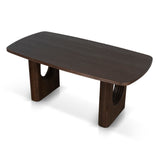 Auralin 1.8m Elm Dining Table - Walnut Dining Table Nicki-Core