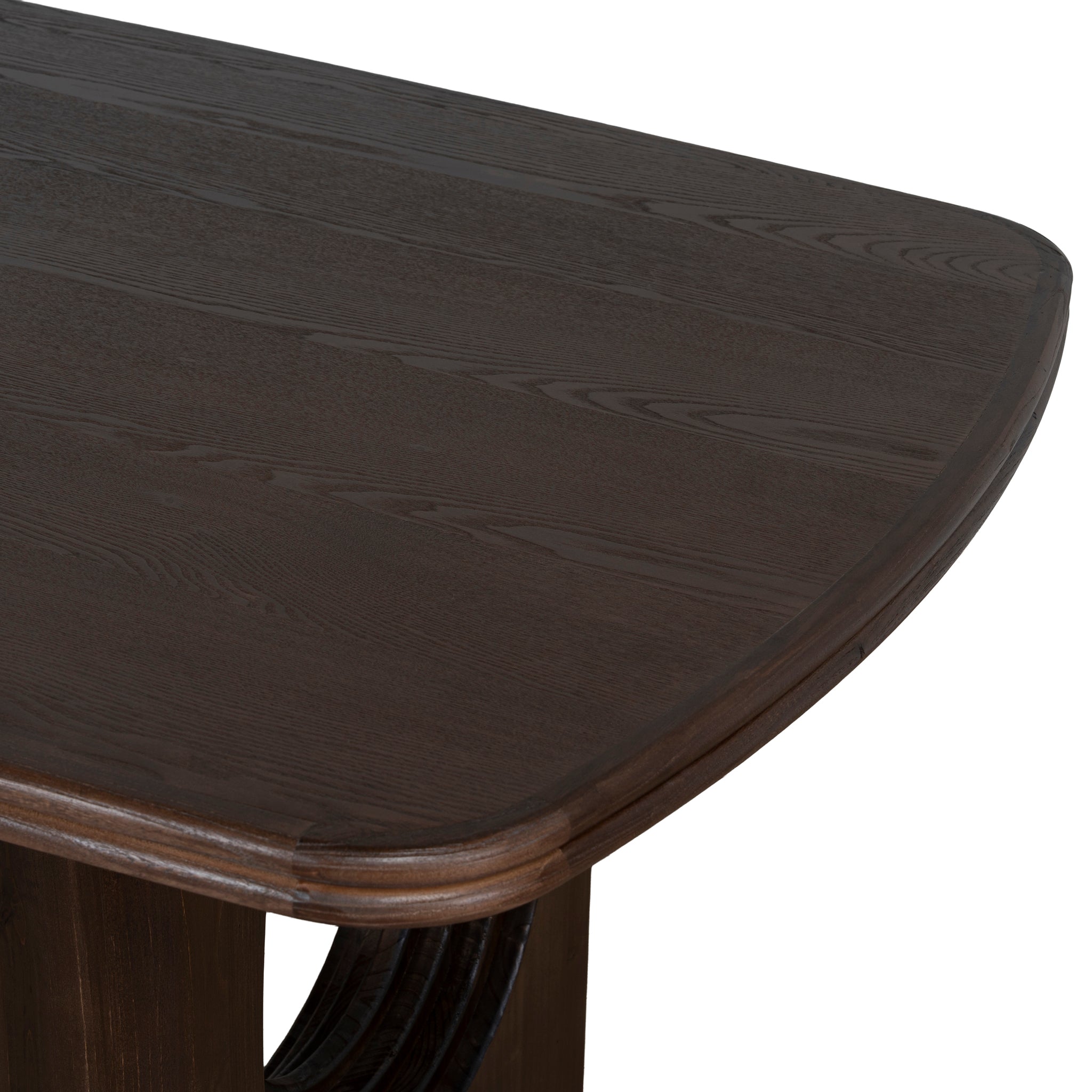 Auralin 1.8m Elm Dining Table - Walnut Dining Table Nicki-Core