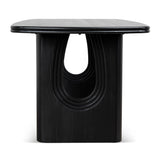 Auralin 1.8m Elm Dining Table - Full Black Dining Table Nicki-Core