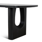 Auralin 1.8m Elm Dining Table - Full Black Dining Table Nicki-Core