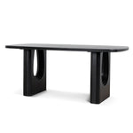 Auralin 1.8m Elm Dining Table - Full Black Dining Table Nicki-Core