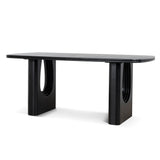 Auralin 1.8m Elm Dining Table - Full Black Dining Table Nicki-Core