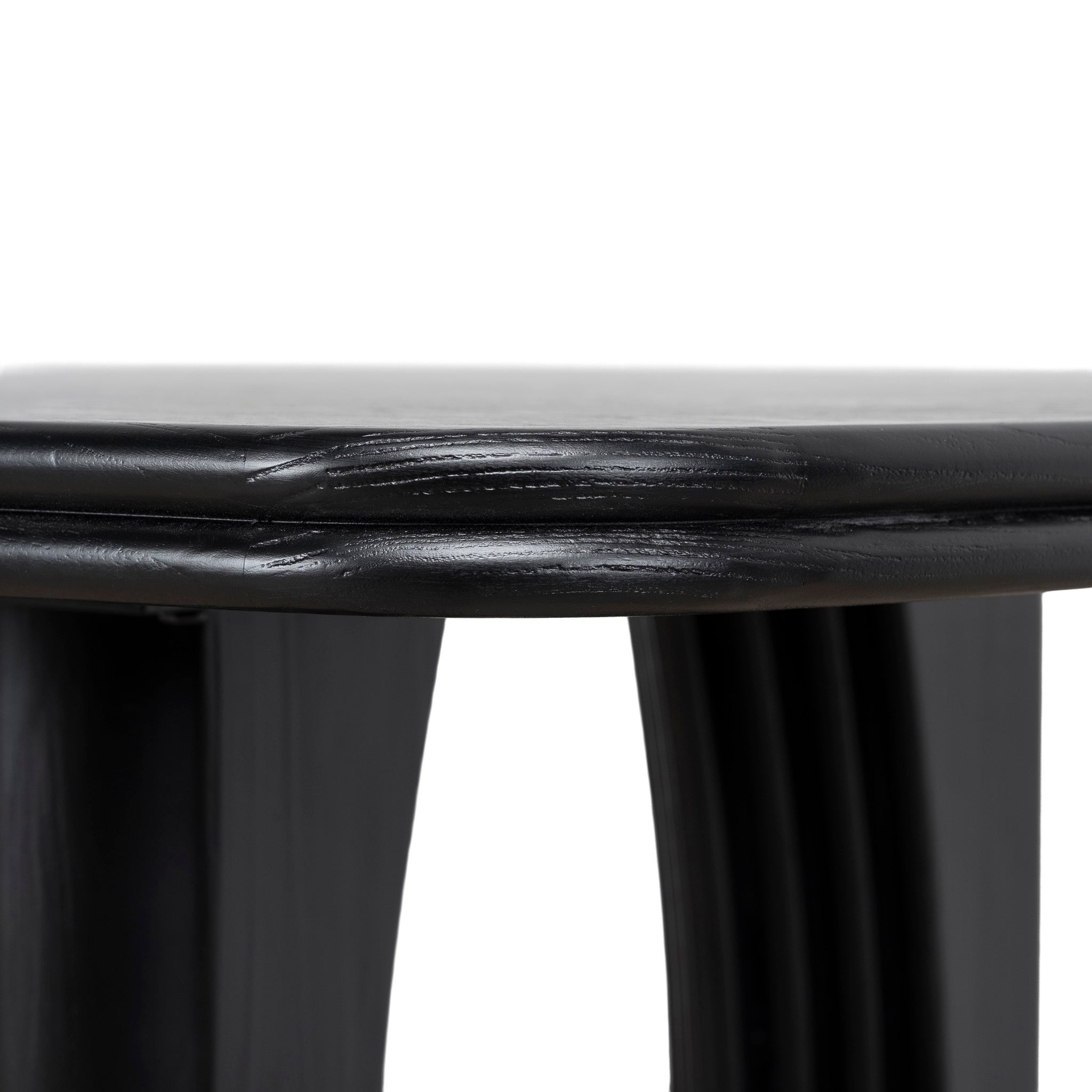 Auralin 1.8m Elm Dining Table - Full Black Dining Table Nicki-Core