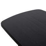 Auralin 1.8m Elm Dining Table - Full Black Dining Table Nicki-Core