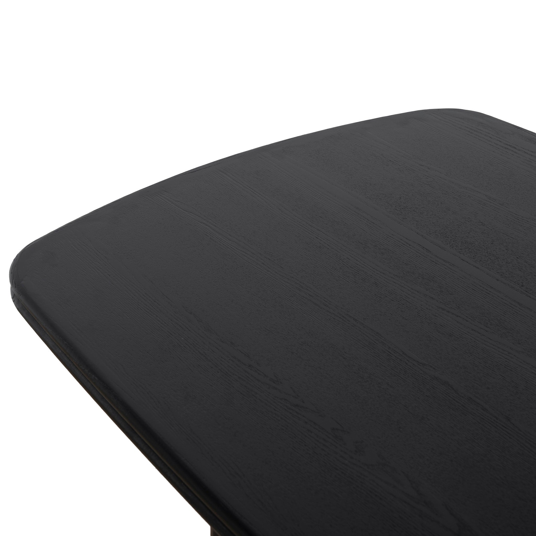 Auralin 1.8m Elm Dining Table - Full Black Dining Table Nicki-Core