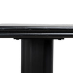 Auralin 1.8m Elm Dining Table - Full Black Dining Table Nicki-Core