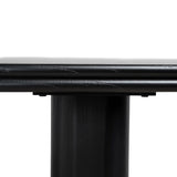 Auralin 1.8m Elm Dining Table - Full Black Dining Table Nicki-Core