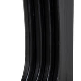 Auralin 1.8m Elm Dining Table - Full Black Dining Table Nicki-Core