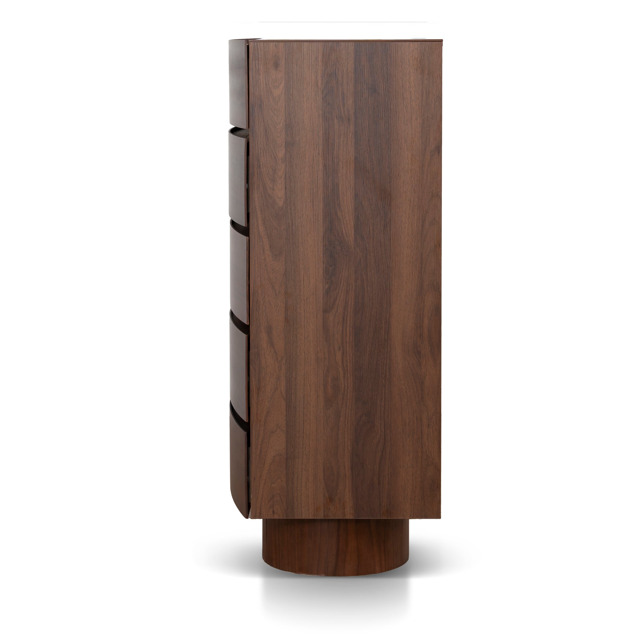 Dorit Tallboy Drawer Chest - Walnut Tallboy Iggy-Core