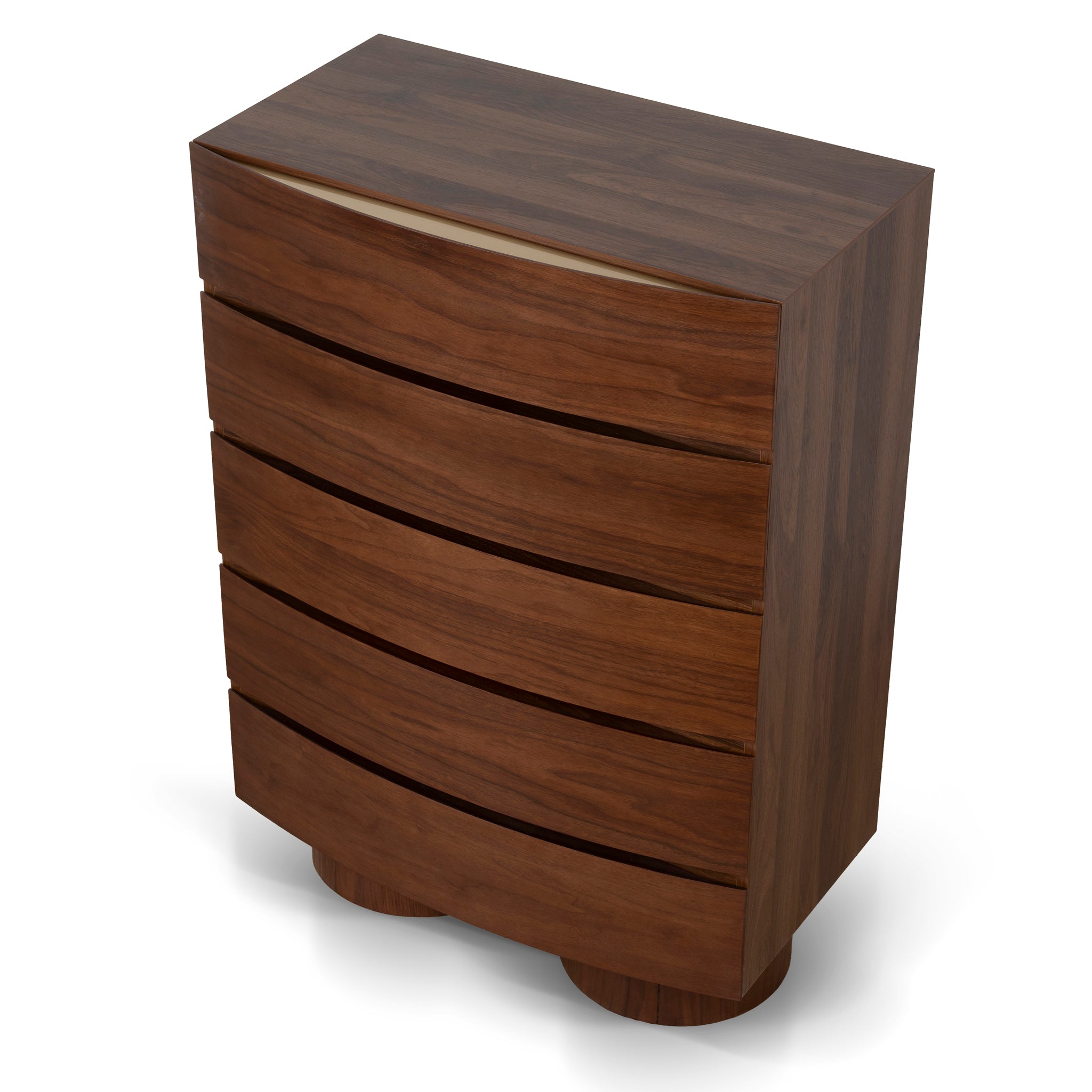 Dorit Tallboy Drawer Chest - Walnut Tallboy Iggy-Core