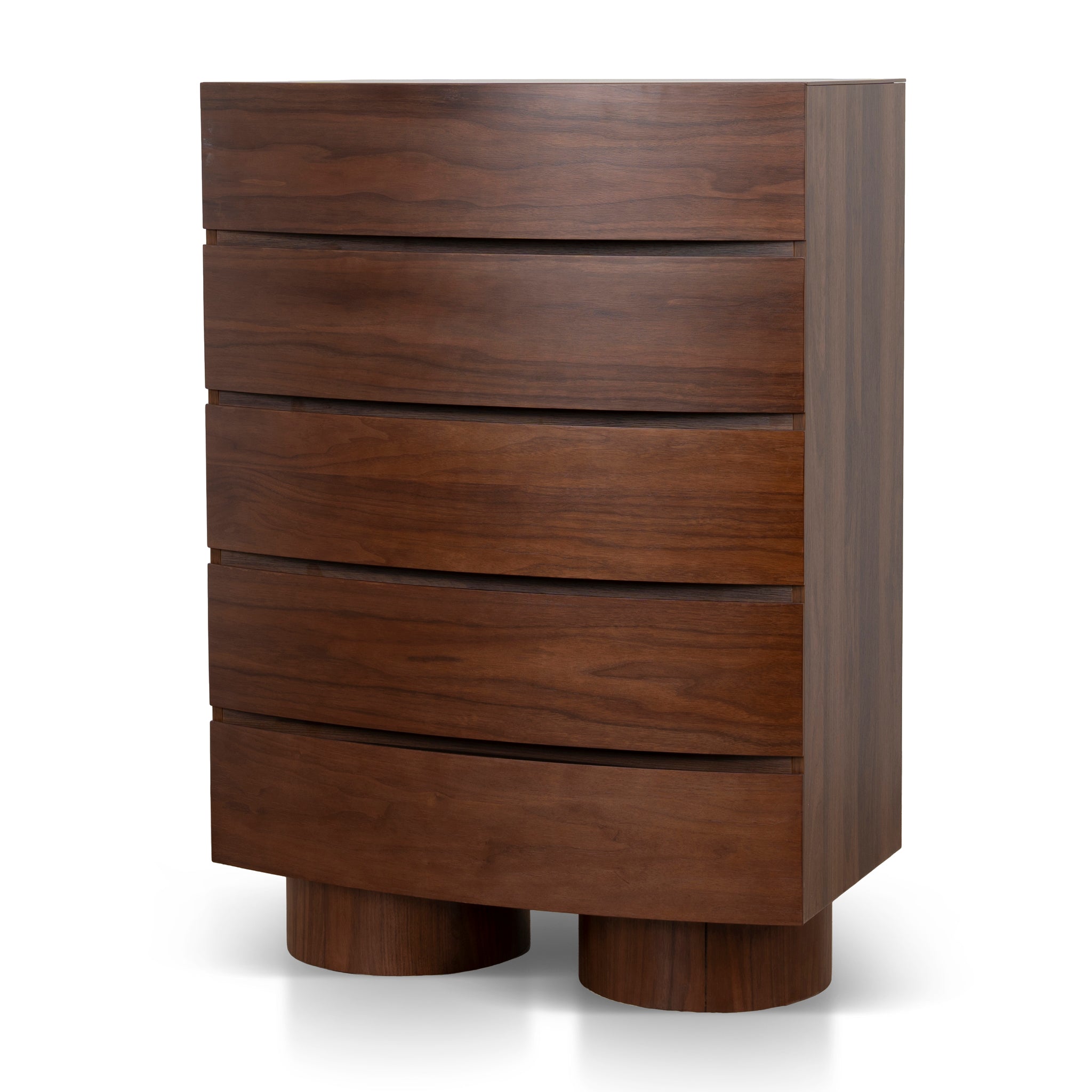Dorit Tallboy Drawer Chest - Walnut Tallboy Iggy-Core