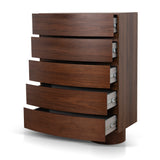 Dorit Tallboy Drawer Chest - Walnut Tallboy Iggy-Core