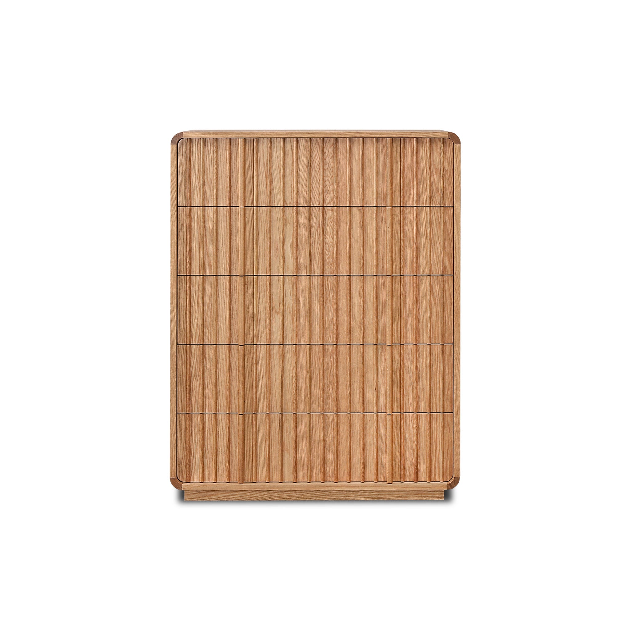 Elviano Tallboy Drawer Chest - Natural Drawer Marri-Core