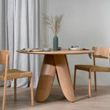Tira Round Dining Table - Natural Dining Table Swady-Core
