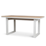 Monderra 1.6m Sand White Outdoor Dining Table - Natural Dining Table Industra-Core