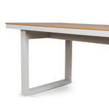 Monderra 1.6m Sand White Outdoor Dining Table - Natural Dining Table Industra-Core