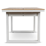Monderra 1.6m Sand White Outdoor Dining Table - Natural Dining Table Industra-Core