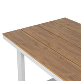 Monderra 1.6m Sand White Outdoor Dining Table - Natural Dining Table Industra-Core