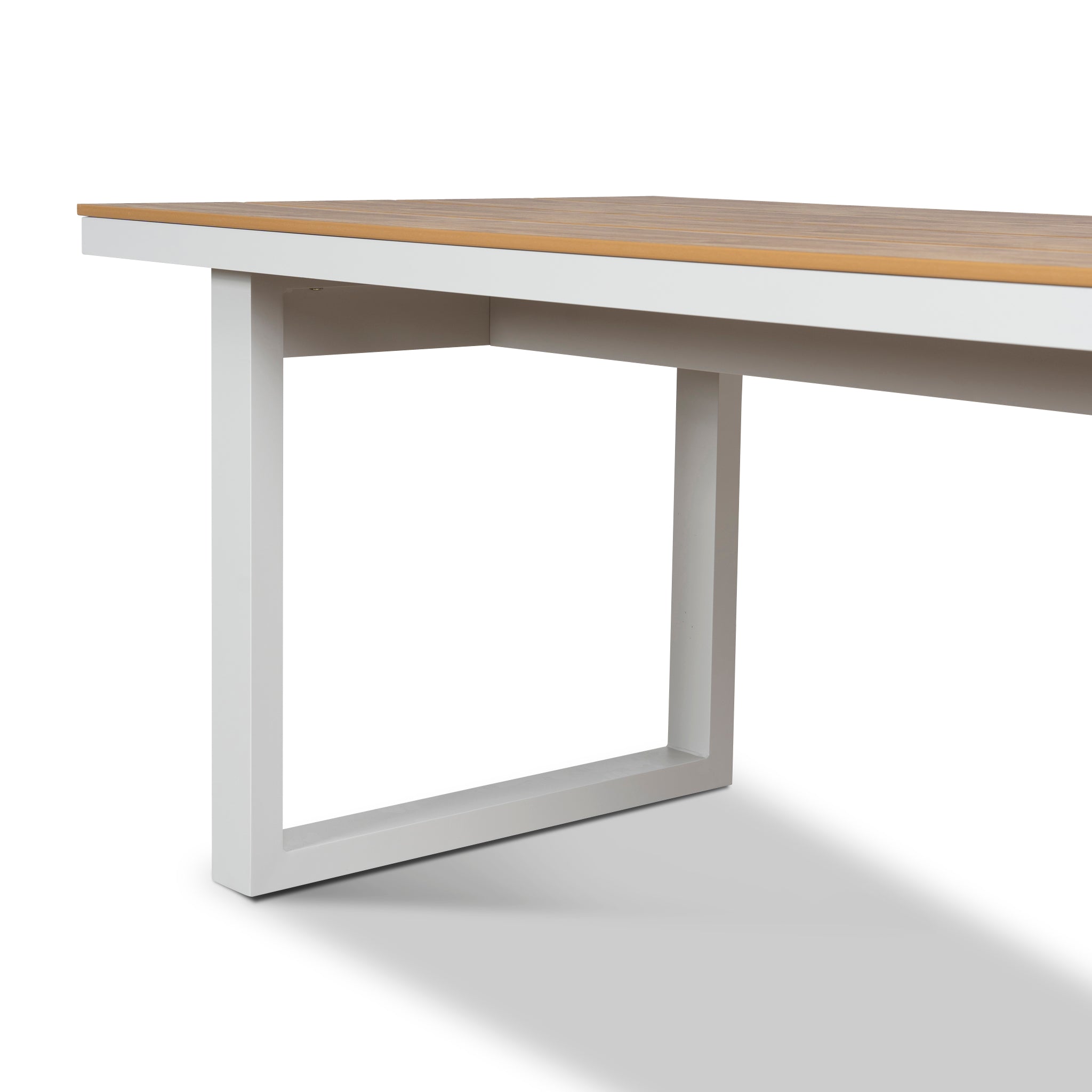 Monderra 2.3m Sand White Outdoor Dining Table - Natural Dining Table Industra-Core